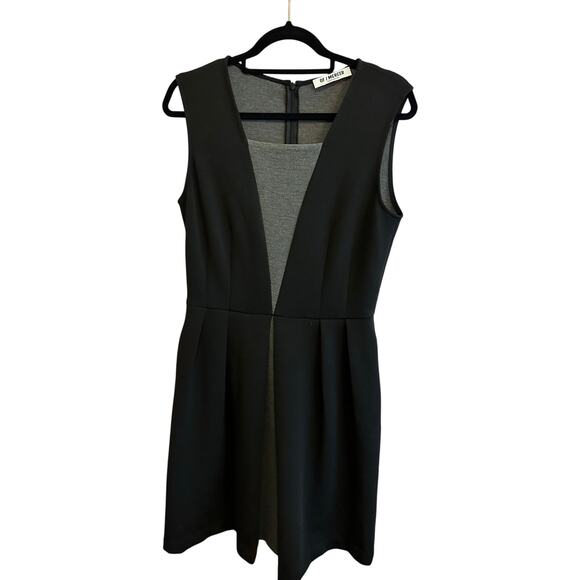 Of Mercer Black Gray Contrast Fit and Flare Tank Dress XL - Picture 5 of 14